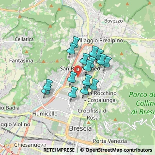Mappa Via delle Scuole, 25128 Brescia BS, Italia (1.18375)