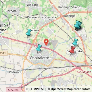 Mappa Via Generale Reverberi, 25050 Passirano BS, Italia (2.74273)