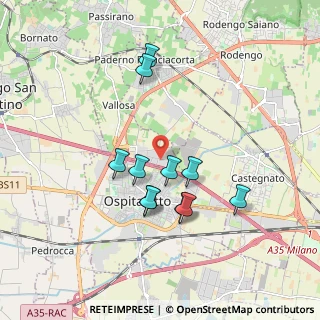 Mappa Via Generale Reverberi, 25050 Passirano BS, Italia (1.61636)