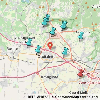 Mappa Via Generale Reverberi, 25050 Passirano BS, Italia (3.96364)