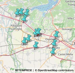 Mappa Via C. Golgi, 25038 Rovato BS, Italia (7.03667)
