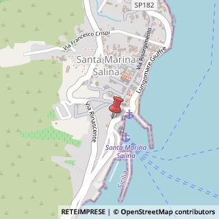 Mappa Via Risorgimento, 208, 98050 Santa Marina Salina, Messina (Sicilia)