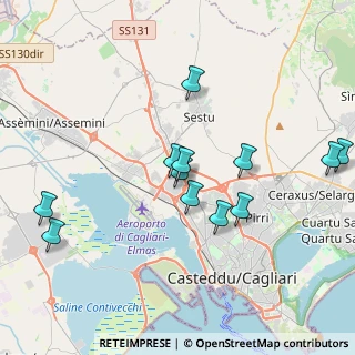 Mappa 09122 Zona Industriale Casic CA, Italia (4.23333)