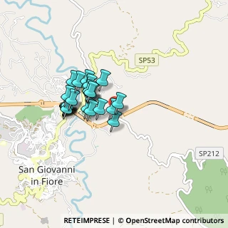 Mappa LOCALITA DIFESA DELLA, 87055 San Giovanni in Fiore CS, Italia (0.74615)