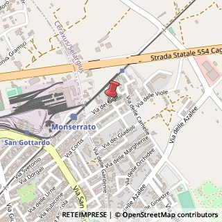 Mappa Via dei Gigli, 25, 09047 Selargius, Cagliari (Sardegna)