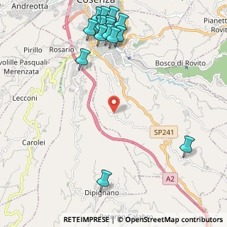Mappa Via Giovanni Macchione, 87100 Cosenza CS, Italia (3.125)