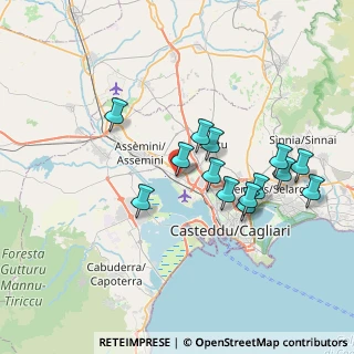 Mappa Vico Bronte, 09030 Elmas CA, Italia (7.52143)