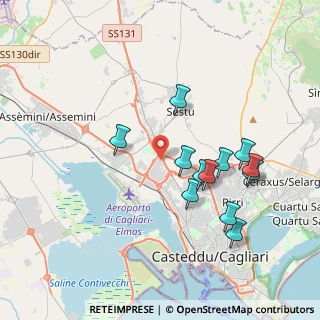 Mappa Via Michele Giua, 09122 Zona Industriale Casic CA, Italia (4.00833)