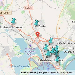Mappa Via Michele Giua, 09122 Zona Industriale Casic CA, Italia (5.57636)