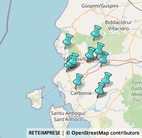 Mappa Via dei Partigiani, 09010 Gonnesa SU, Italia (10.97308)