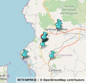 Mappa Via dei Partigiani, 09010 Gonnesa SU, Italia (5.02545)