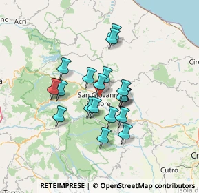 Mappa Via Monte S. Bernardo, 87055 San Giovanni in Fiore CS, Italia (11.6995)