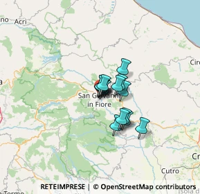 Mappa Via Monte S. Bernardo, 87055 San Giovanni in Fiore CS, Italia (7.00267)