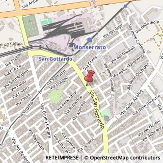 Mappa Via San Gottardo, 52, 09042 Monserrato, Cagliari (Sardegna)