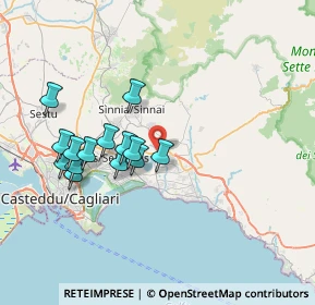 Mappa SS125 km 14.000, 09045 Quartu Sant'Elena CA, Italia (7.49429)