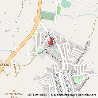 Mappa Via Enrico Fermi, 1/A, 09010 Gonnesa, Carbonia-Iglesias (Sardegna)