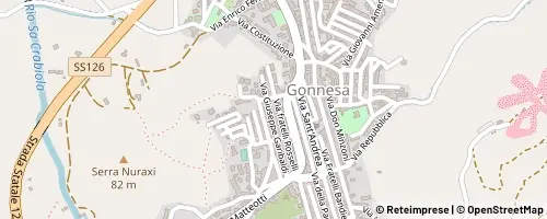 Mappa Gonnesa