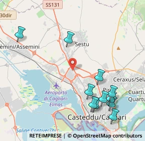 Mappa VIA SEGRE S.N, 09122 Cagliari CA, Italia (5.43091)
