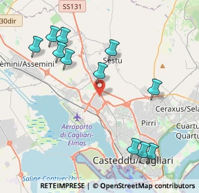 Mappa VIA SEGRE S.N, 09122 Cagliari CA, Italia (4.99364)