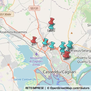 Mappa VIA SEGRE S.N, 09122 Cagliari CA, Italia (3.65417)