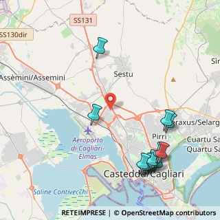 Mappa VIA SEGRE S.N, 09122 Cagliari CA, Italia (5.68462)