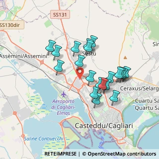 Mappa VIA SEGRE S.N, 09122 Cagliari CA, Italia (3.4725)