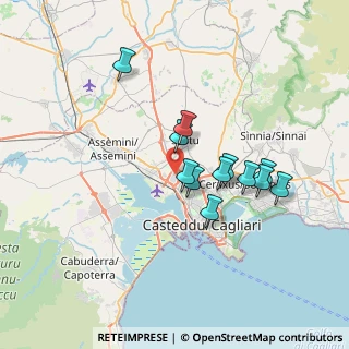 Mappa VIA SEGRE S.N, 09122 Cagliari CA, Italia (6.44167)