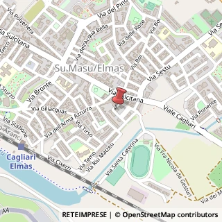 Mappa Via San Sebastiano, 20, 09030 Elmas, Cagliari (Sardegna)
