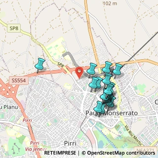 Mappa Piazza Perù, 09042 Monserrato CA, Italia (1.006)