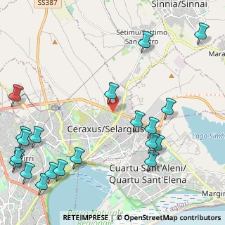 Mappa Via Lazio, 09047 Selargius CA, Italia (3.3545)
