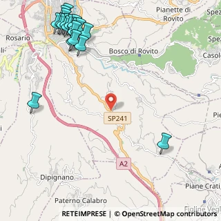 Mappa Contrada S.Elia Donnici, 87100 Cosenza CS, Italia (3.5445)