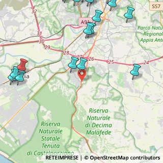 Mappa Via Filiberto Scarpelli, 00128 Roma RM, Italia (7.0475)