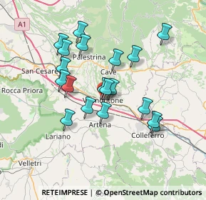 Mappa Via Nazionale, 00038 Valmontone RM, Italia (6.59)