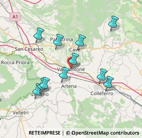 Mappa Via Nuova, 00038 Valmontone RM, Italia (7.52182)