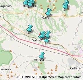 Mappa Via Nazionale, 00038 Valmontone RM, Italia (5.072)