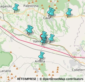 Mappa Via Nuova, 00038 Valmontone RM, Italia (3.35727)