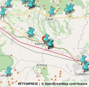 Mappa Via Nuova, 00038 Valmontone RM, Italia (5.9875)