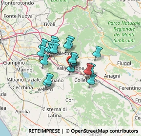 Mappa Via Nazionale, 00038 Valmontone RM, Italia (9.6905)