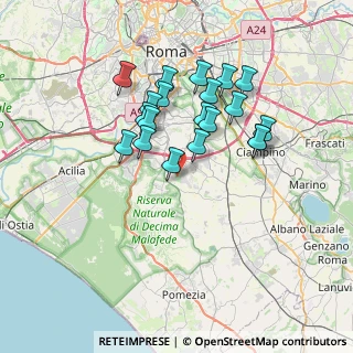 Mappa Via Pietro Cuppari, 00134 La Torretta RM, Italia (6.5865)