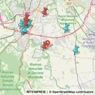 Mappa Via Pietro Cuppari, 00134 La Torretta RM, Italia (5.19455)