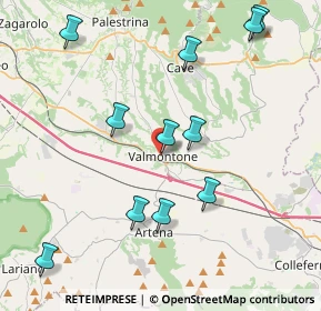 Mappa Via S. Antonio, 00038 Valmontone RM, Italia (4.67273)