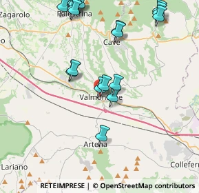 Mappa Via S. Antonio, 00038 Valmontone RM, Italia (5.0615)