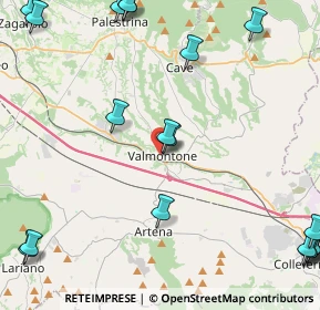 Mappa Via S. Antonio, 00038 Valmontone RM, Italia (6.98632)