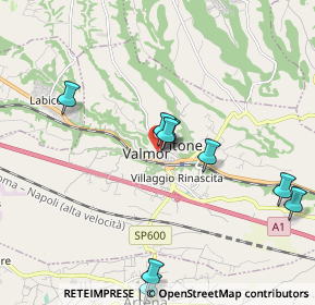 Mappa Via S. Antonio, 00038 Valmontone RM, Italia (2.79333)