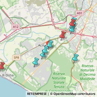 Mappa Via Giuseppe Viner, 00125 Roma RM, Italia (3.96364)
