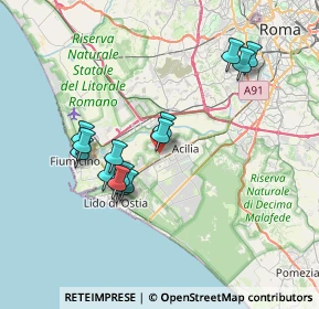 Mappa Via Barzanò, 00119 Roma RM, Italia (7.09214)