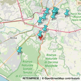 Mappa Via Scipione Franchetti, 00128 Roma RM, Italia (4.88545)