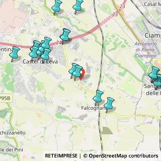 Mappa Via Torri di Castel di Leva 21 Uscita 24 GRA direzione, 00134 Roma RM, Italia (2.8455)