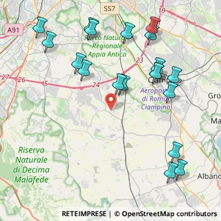Mappa Via Torri di Castel di Leva 21 Uscita 24 GRA direzione, 00134 Roma RM, Italia (5.33316)