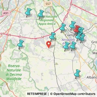 Mappa Via Torri di Castel di Leva 21 Uscita 24 GRA direzione, 00134 Roma RM, Italia (5.20643)